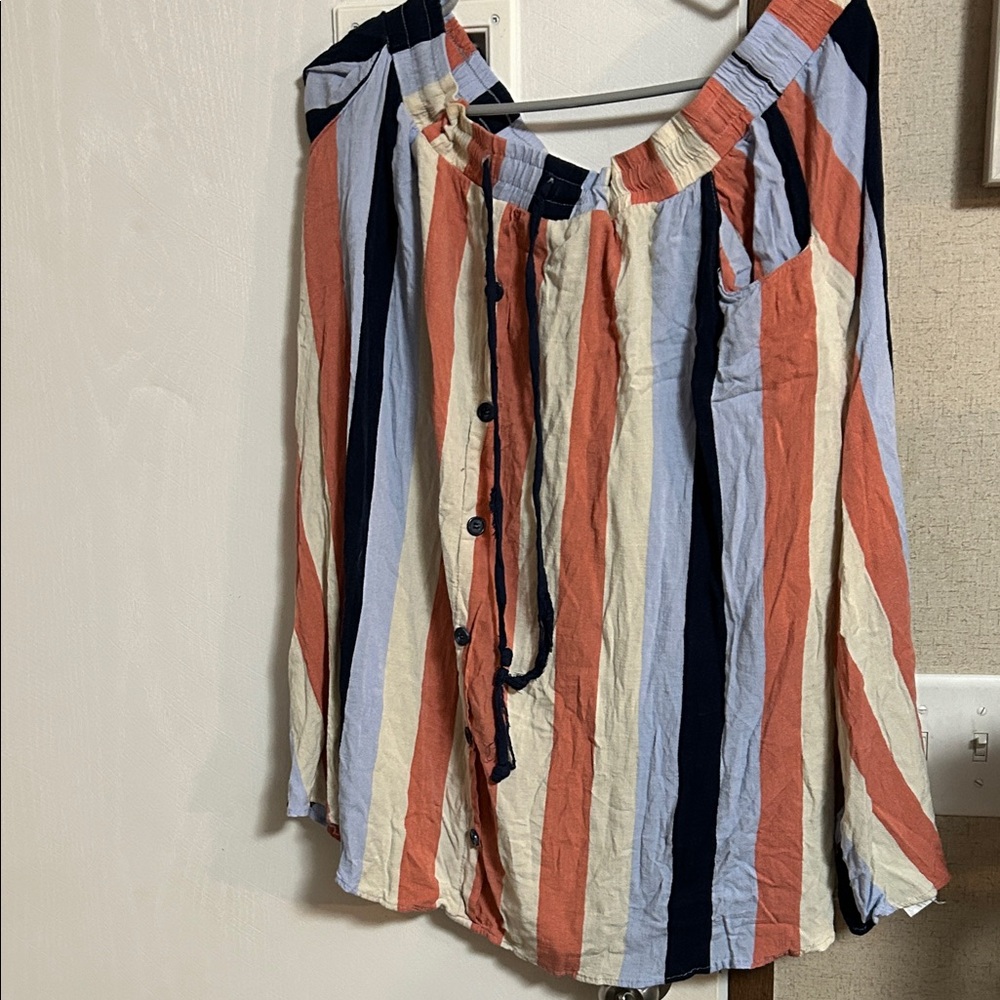 LuLaRoe Multicolor Striped Skirt